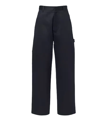 Cotton wide-leg pants
