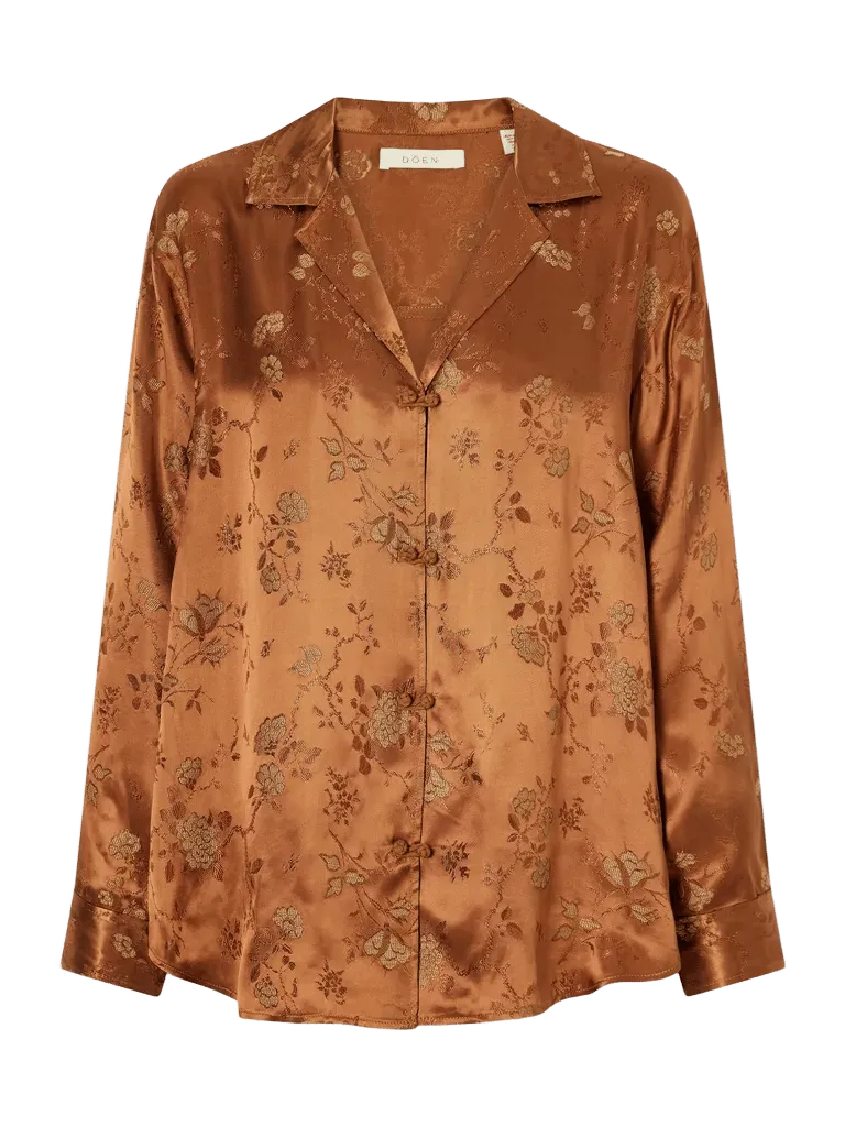 Maurise floral-jacquard shirt