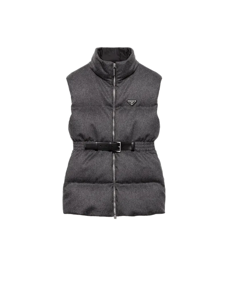 Loden down vest
