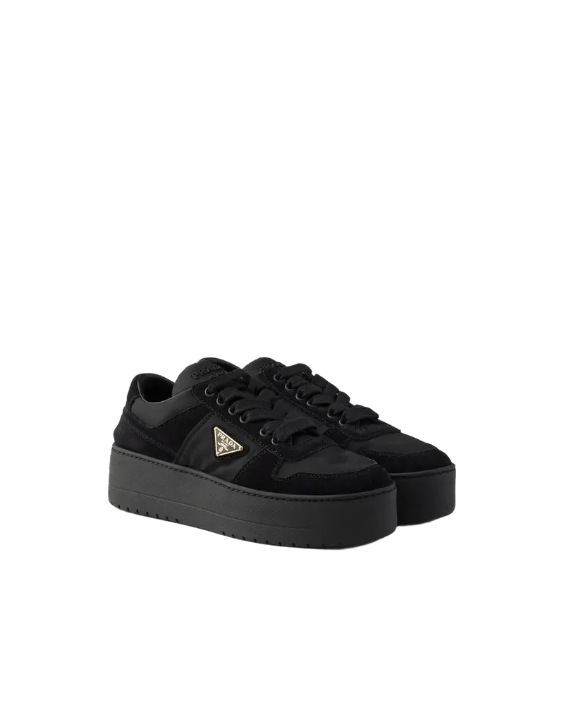 Downtown Bold Re-Nylon and suede sneakers