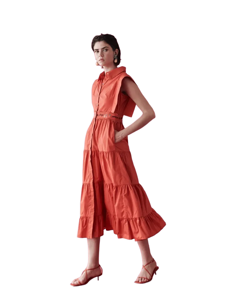 Lucero Dress in Orange