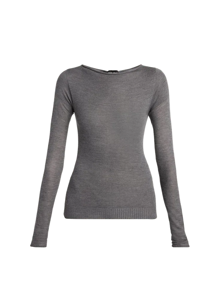 Giorgio Armani Cashmere Semi-Sheer Sweater