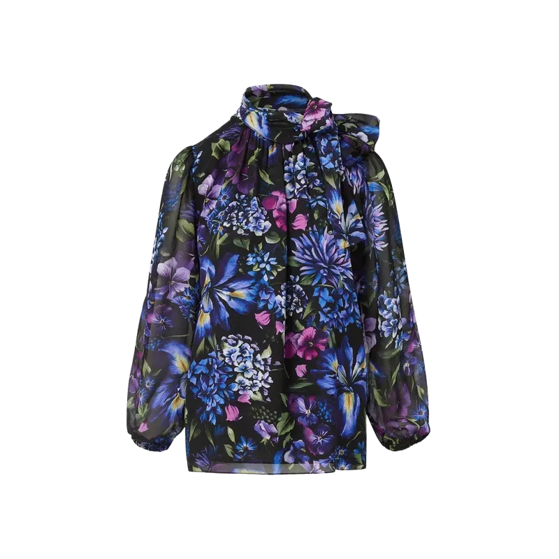 Sylvie Top in Astor Garden Silk