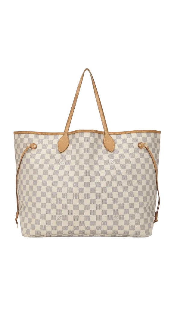 Louis Vuitton Damier Azur Neverfull Tote Bag GM