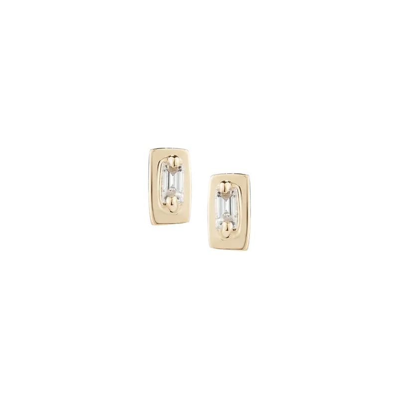 Remi Florence Mini Baguette Studs