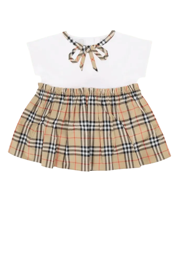 Burberry Jr Deborah Dress — White