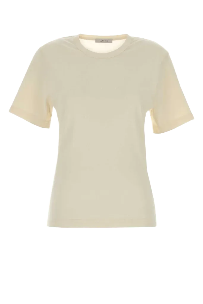 Lemaire Cotton T-Shirt — Beige