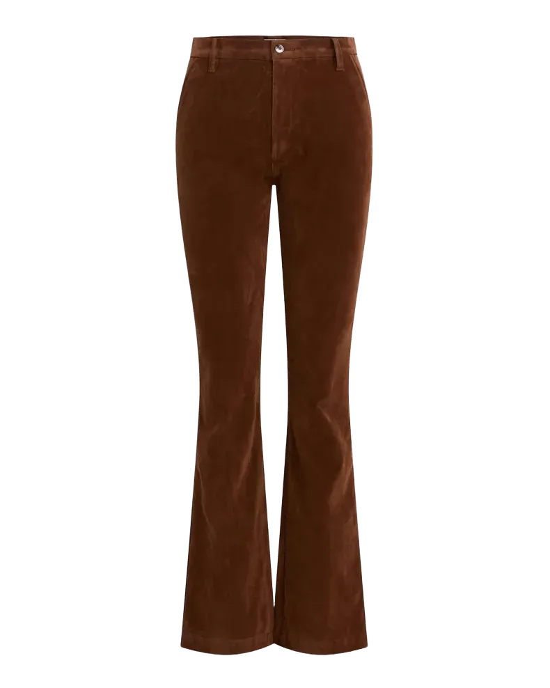 The Vegan Suede Bootcut Pants