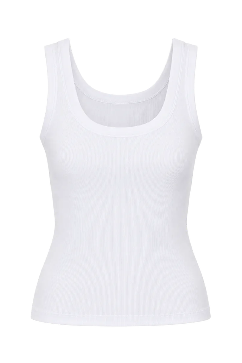 Madewell (Re)generative Cotton Ribbed Scoopneck Tank