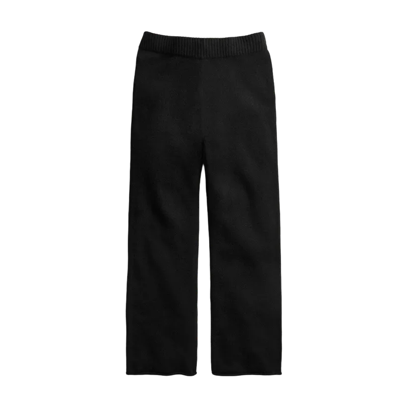 Cashmere Sweater Pant - Black