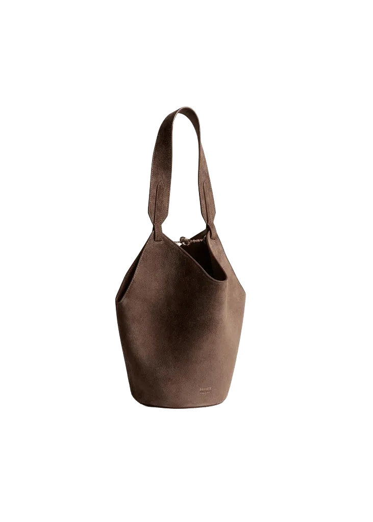 Mini Lotus Tote in Cedar Suede
