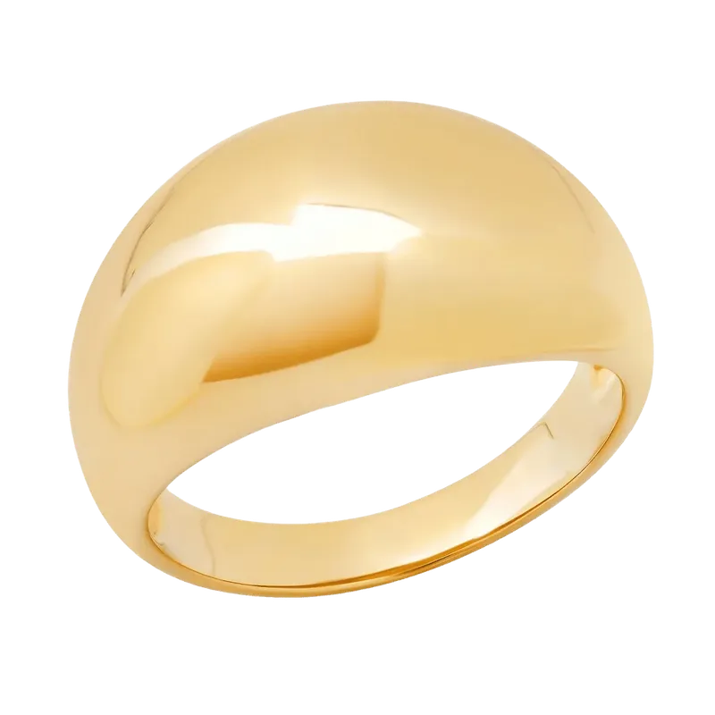 Solid Gold Cocktail Ring