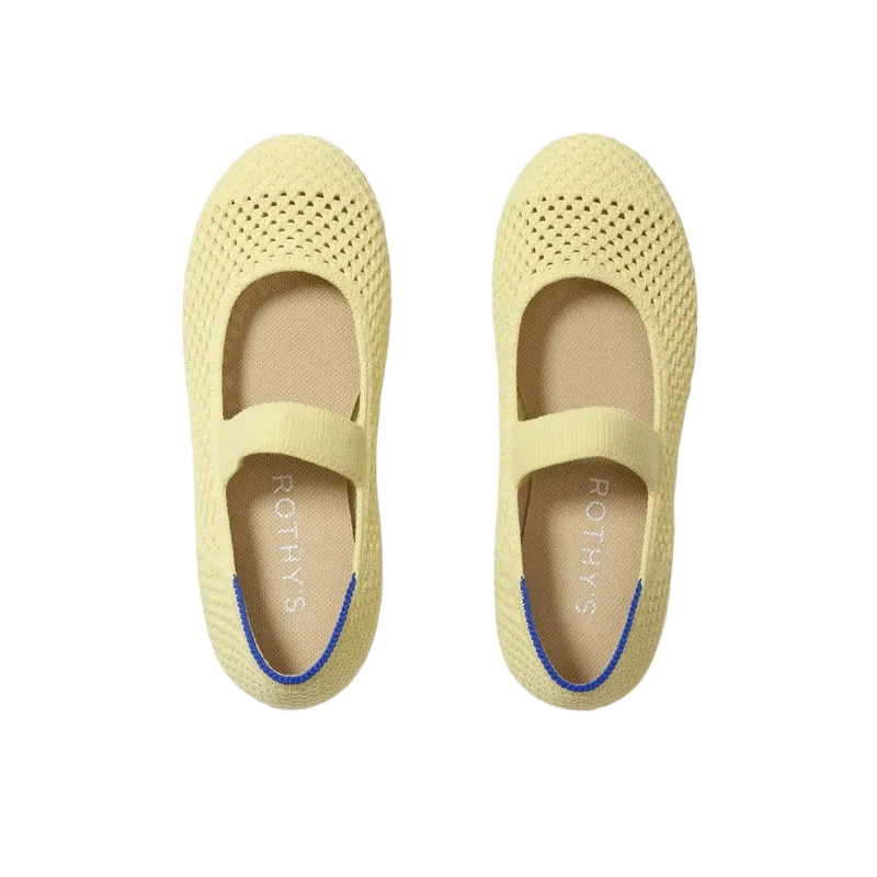 The Kids Mary Jane - Lemonade Open-Knit
