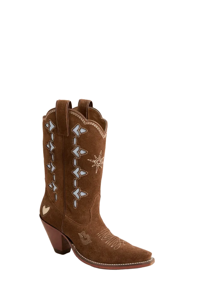 Brown Suede Jazzy Boots