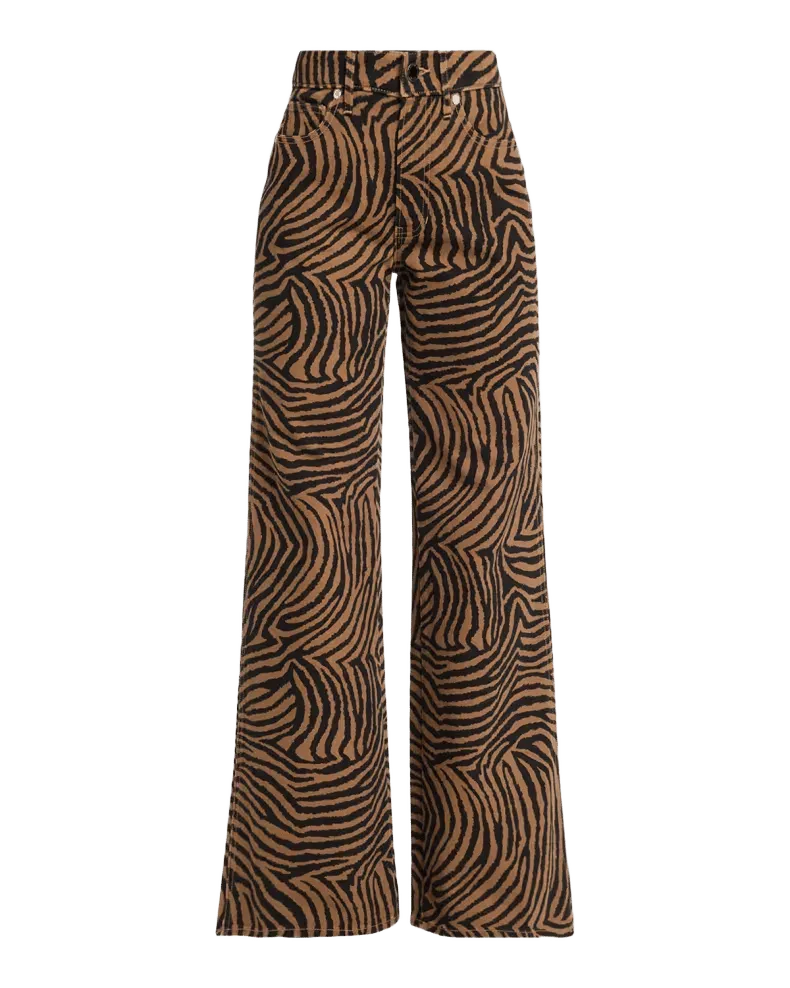 Kasey Tiger Wide-Leg Jeans