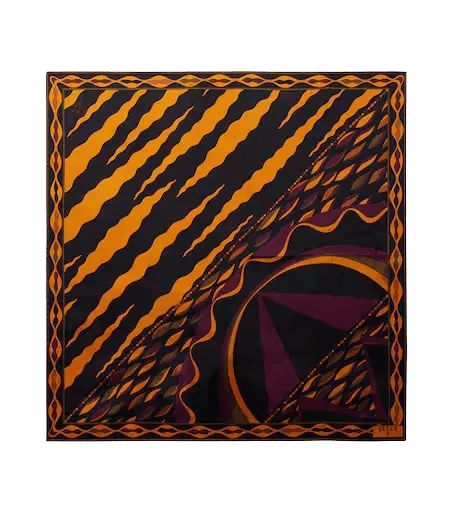 Fiamme and Nawaho silk twill scarf