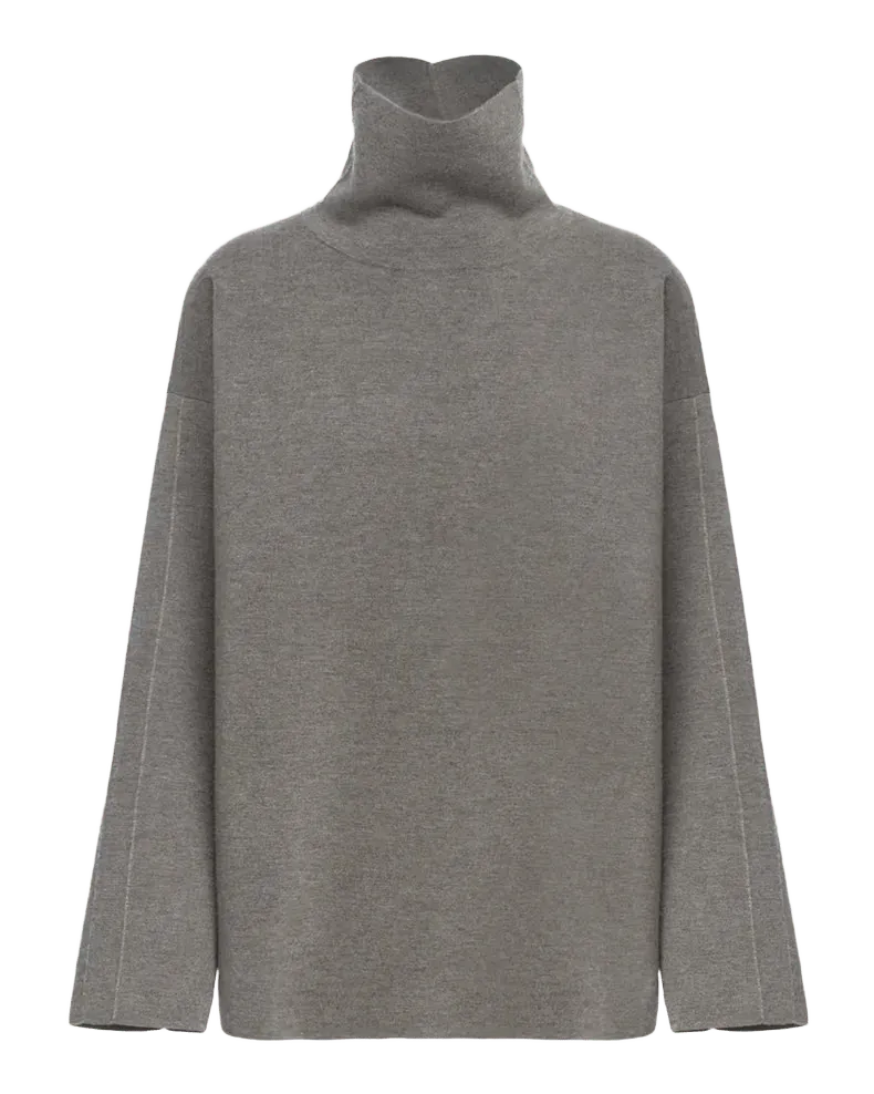 Turtleneck Cashmere-Silk Sweater