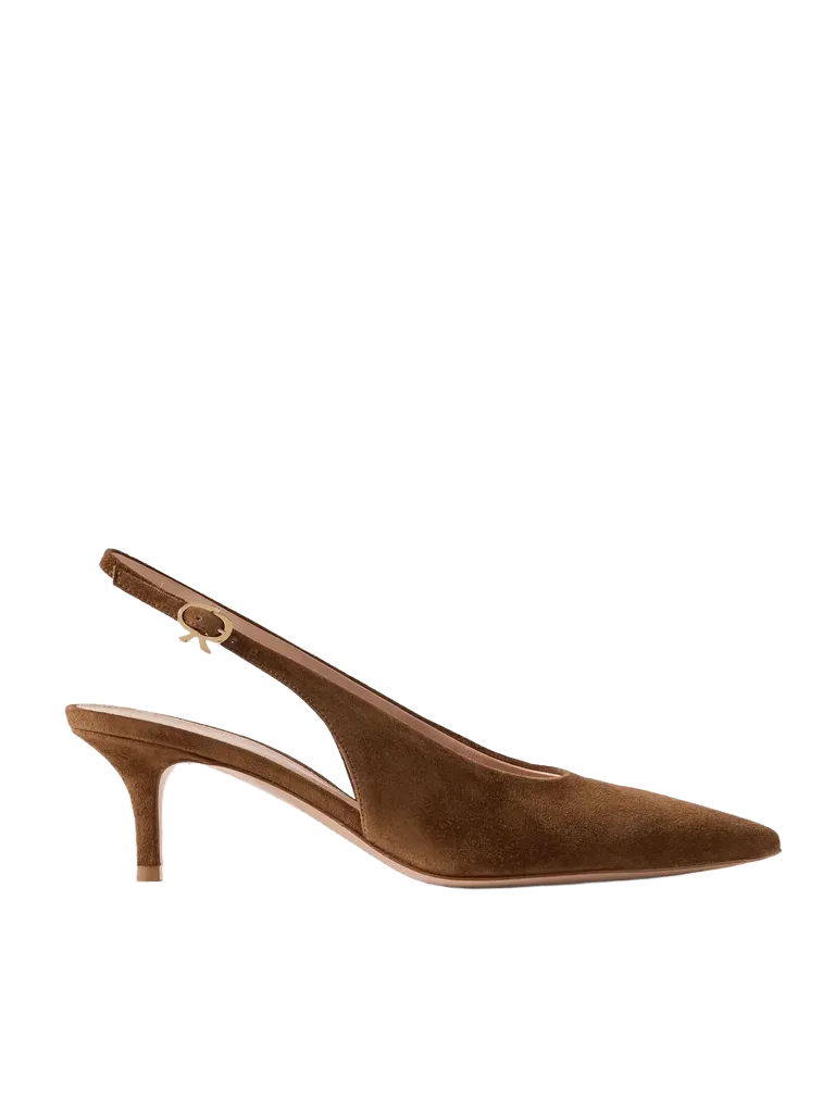 Robbie 45 suede slingback pumps