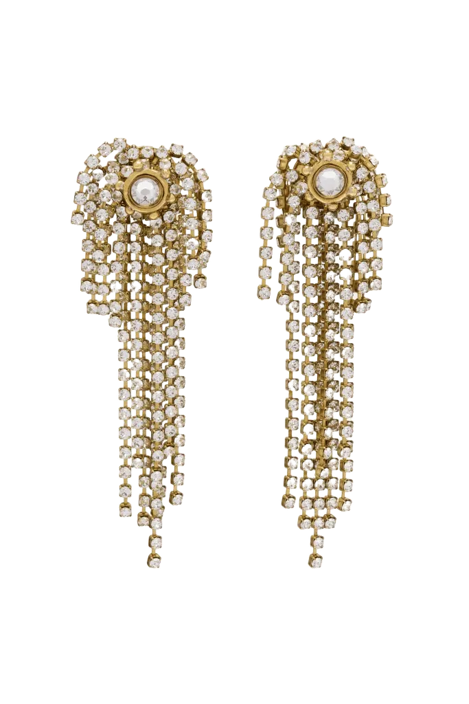 Large Crystal Chandelier Earring - Crystal