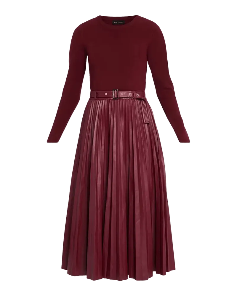 The Allison Mixed Media Midi Dress