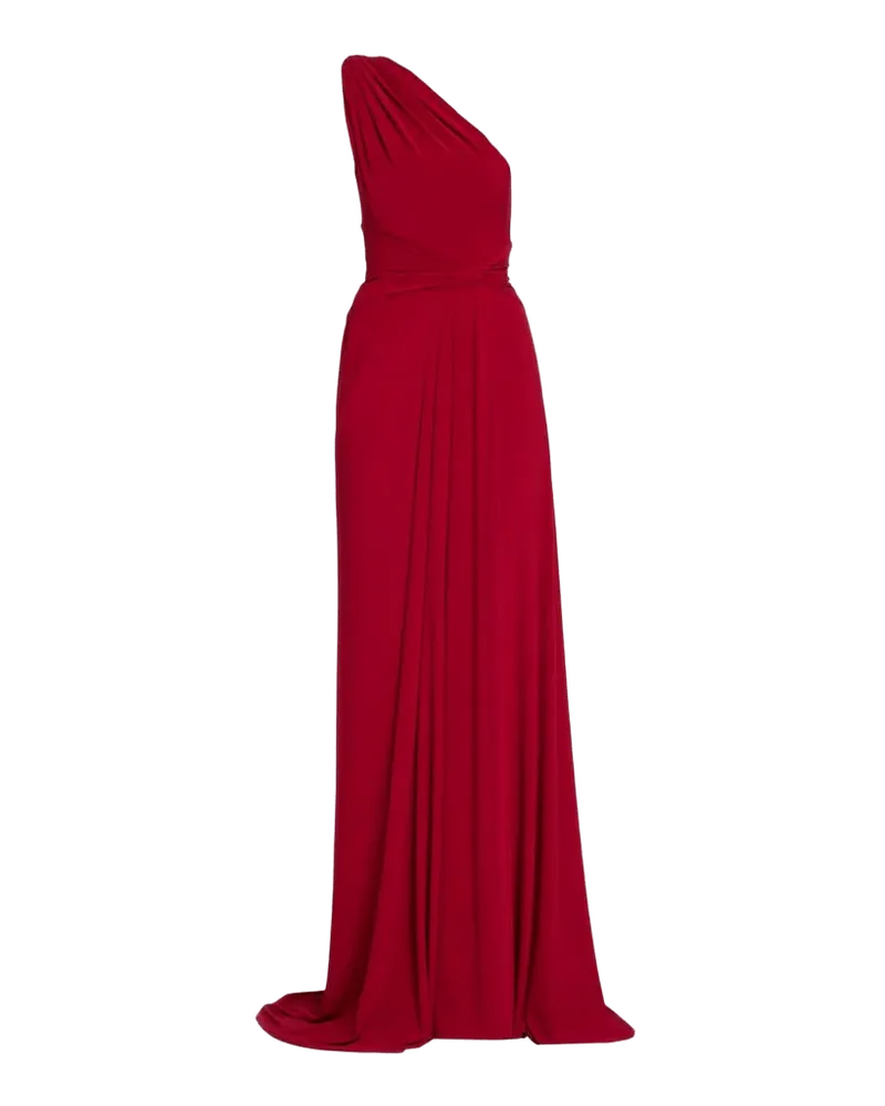 One-Shoulder Twisted Crepe Jersey Gown
