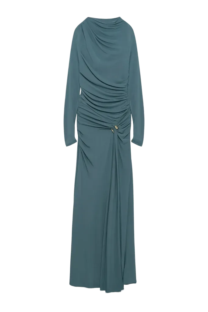 Eleanora Draped Jersey Gown