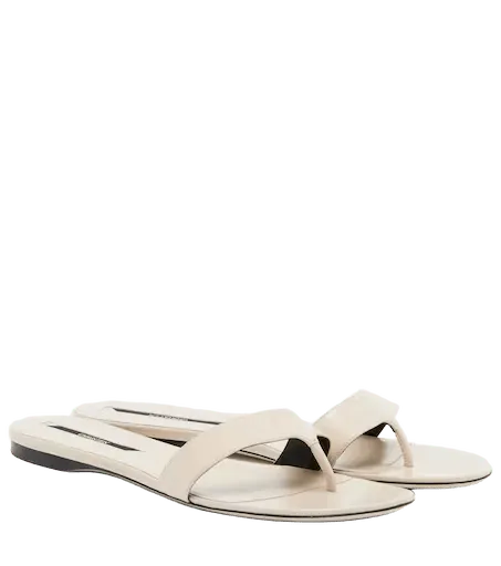 Helix leather thong sandals