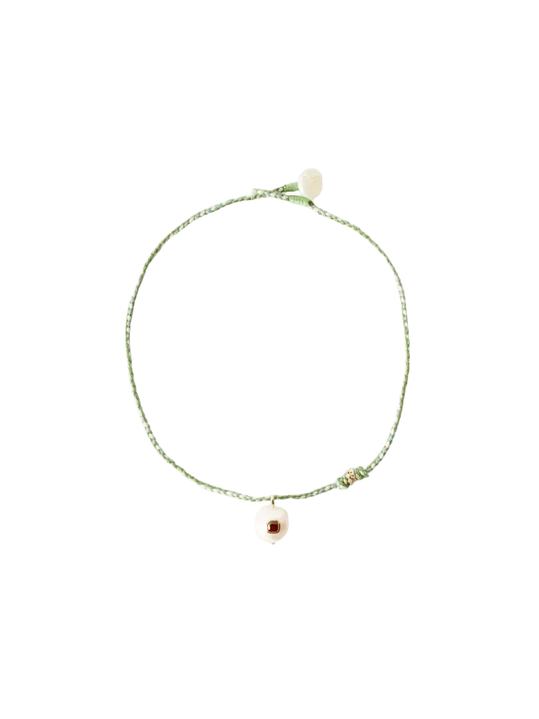 Garnet Eddie Necklace