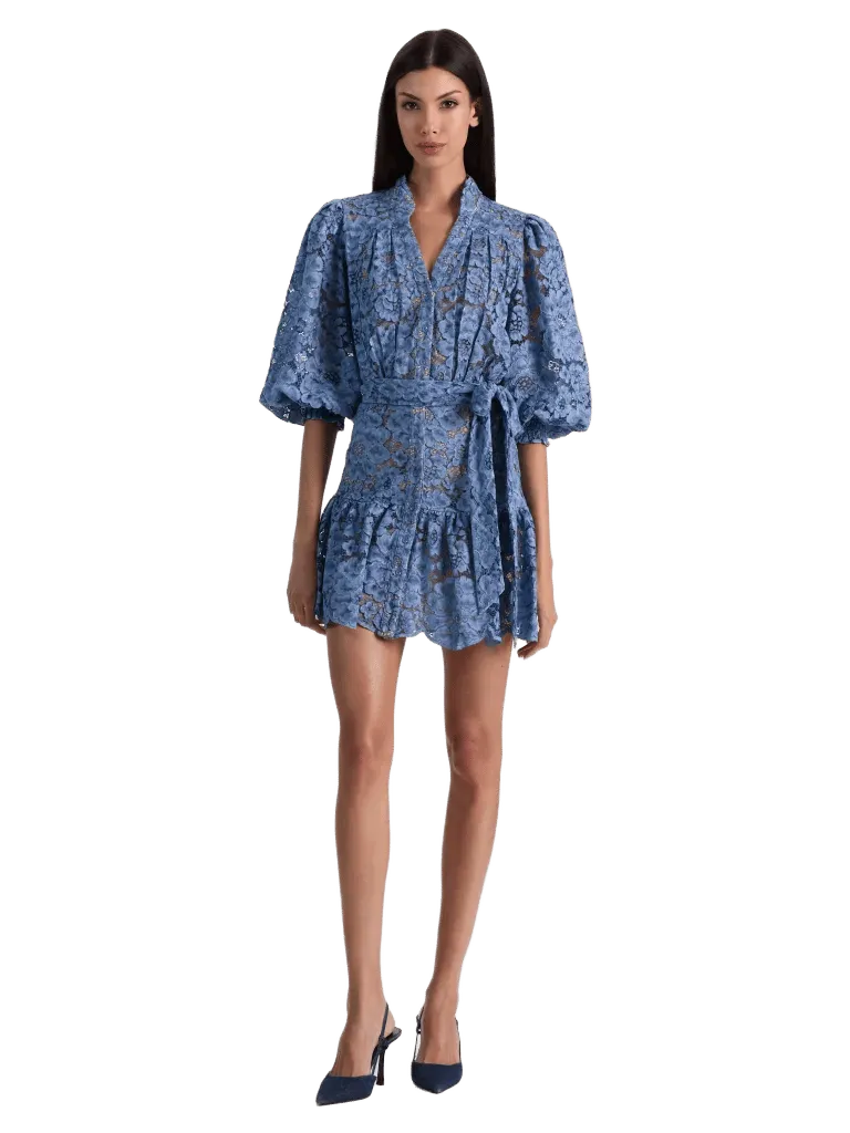 CORA MINI SHIRT DRESS - INDIGO