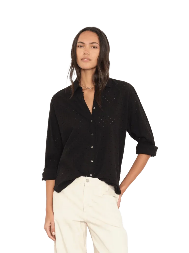 Black Beau Embroidered Shirt