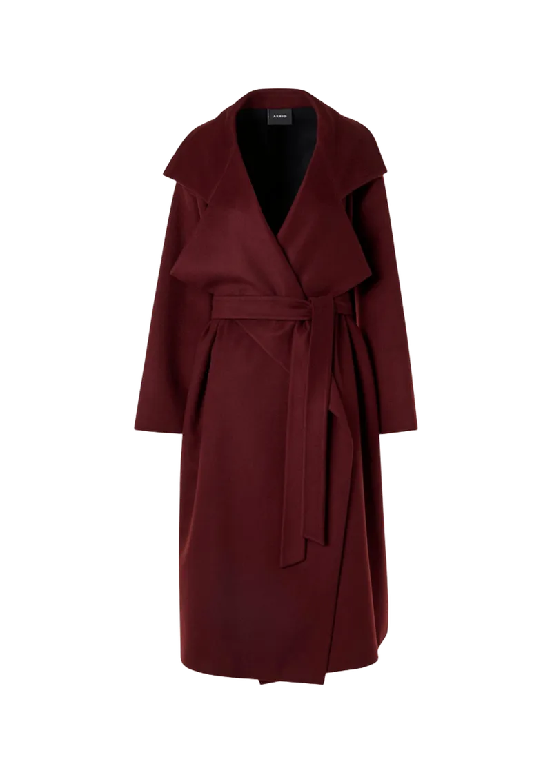 Tasha Cashmere Double-Face Wrap Coat