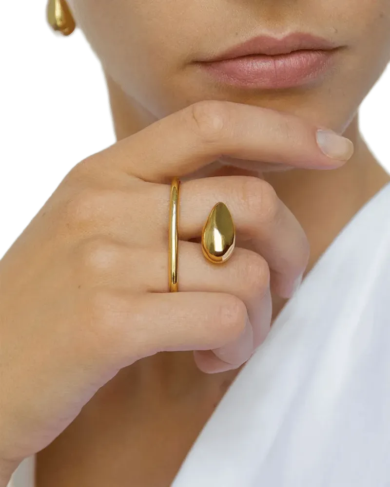 Sense Ring In Gold Vermeil