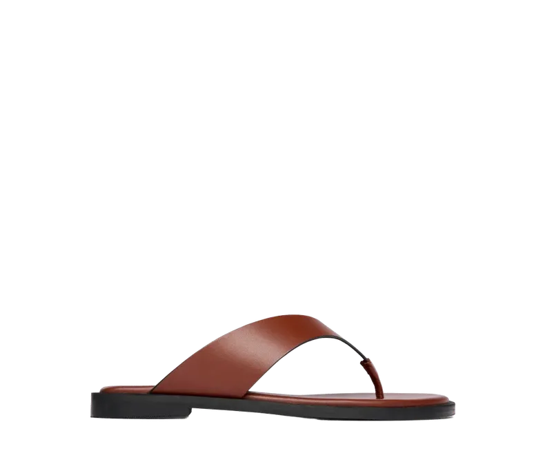 HALLE LEATHER THONG SANDAL