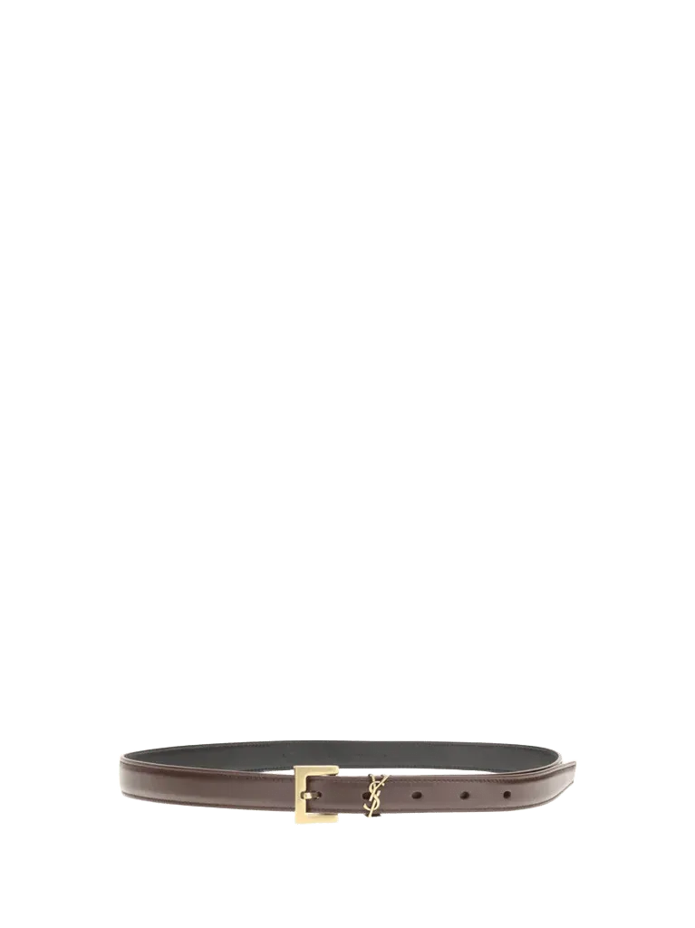 Saint Laurent Cassandre Belt — Red