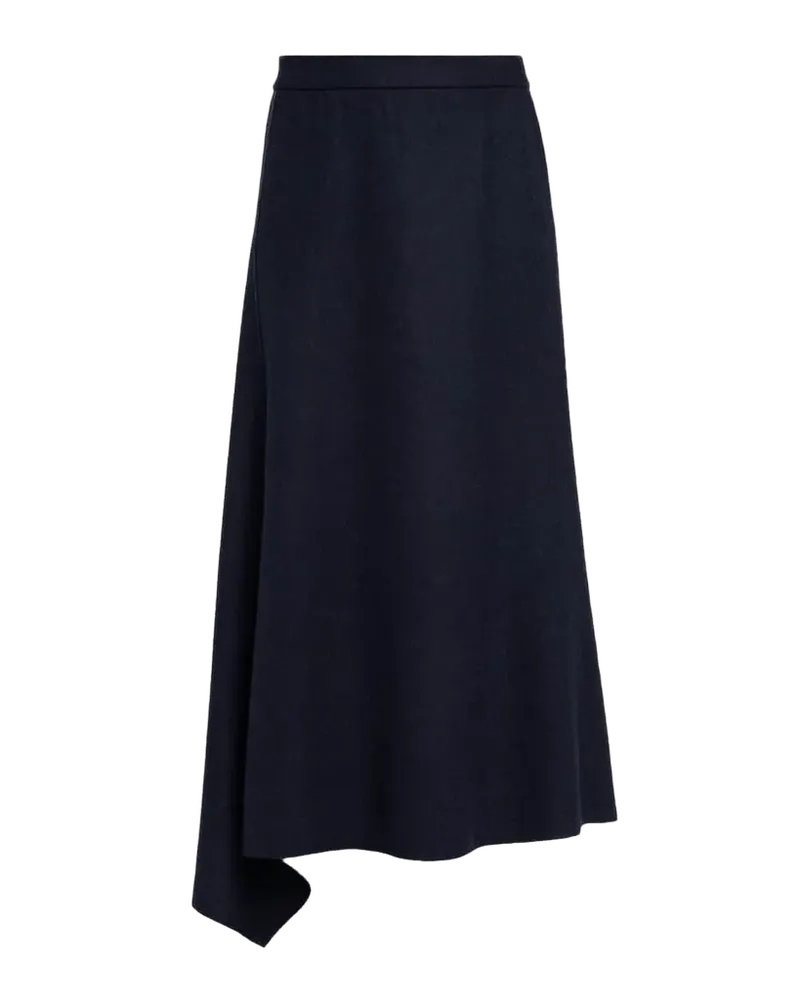 Reversible Flared Wool-Cashmere Maxi Skirt