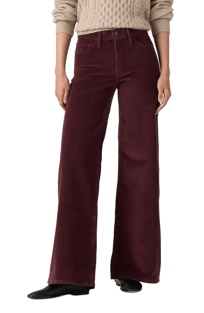 318 Shaping Wide Leg Corduroy Pants