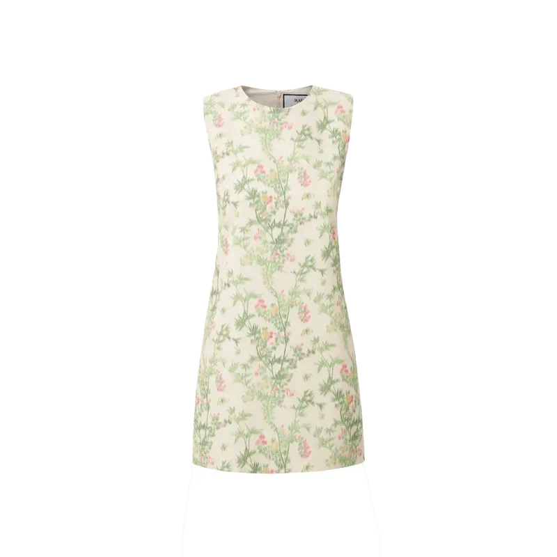 mae x scalamandre laurel dress in jardin de chine