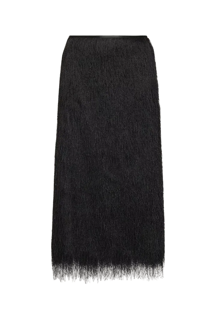 Phoebe Fringed Midi Skirt