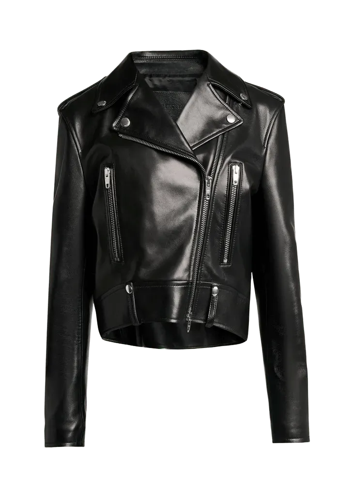 Balenciaga Leather Sack Biker Jacket