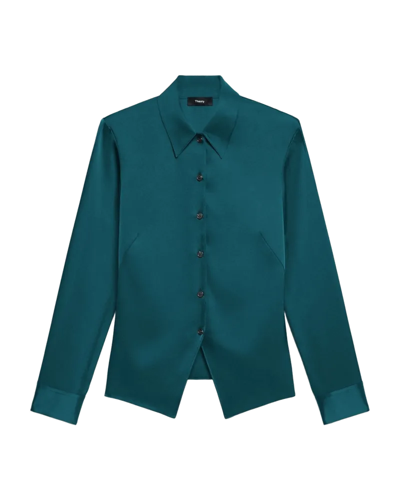 Cutaway Shirt in Satin