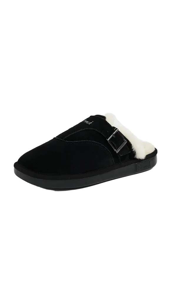 Amour Suede Shearling Slippers