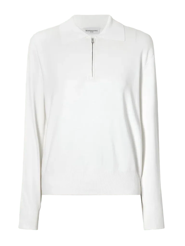 The Keaton jersey half-zip sweater
