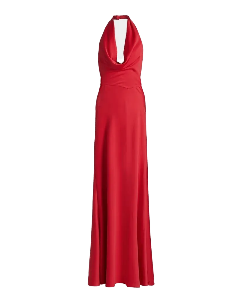 Marcheline Crêpe Halterneck Gown