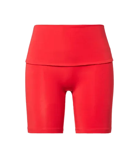 Foldover biker shorts