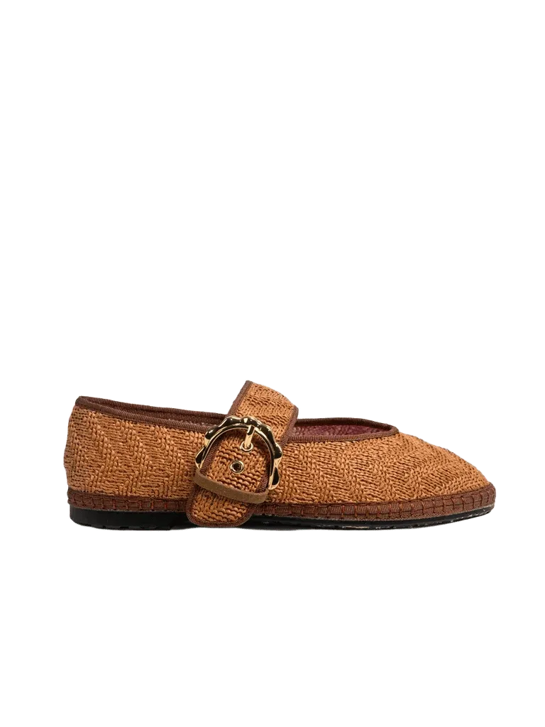 Sophie Raffia Brown