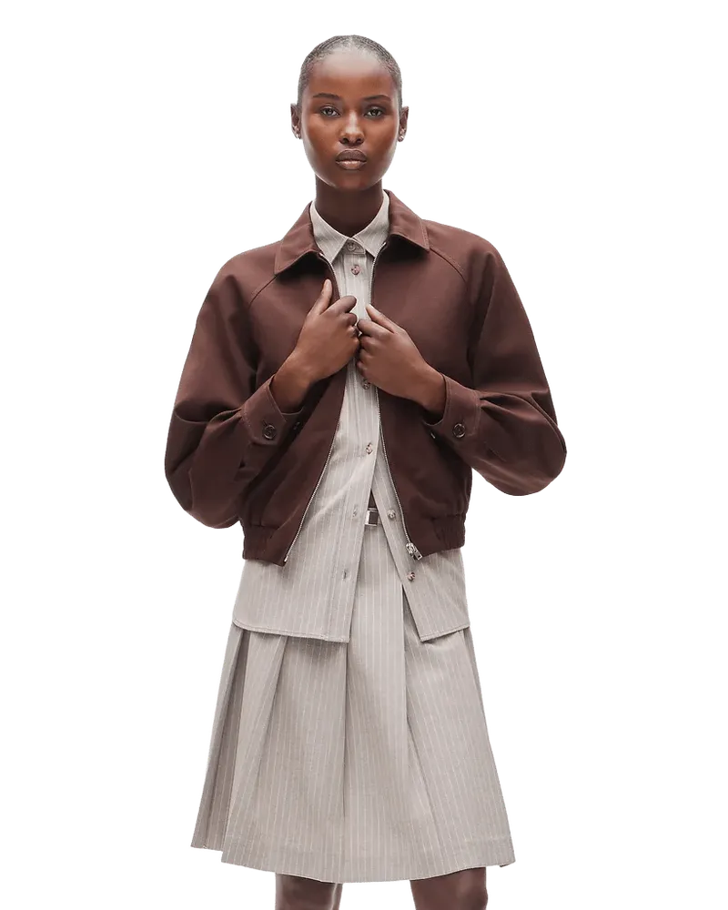 Bomber jacket in wool blend