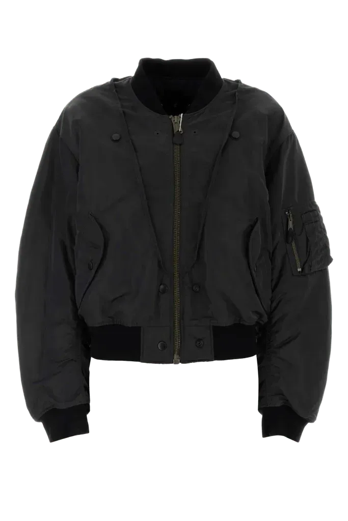 Maison Margiela Quilted Nylon Down Jacket — Black