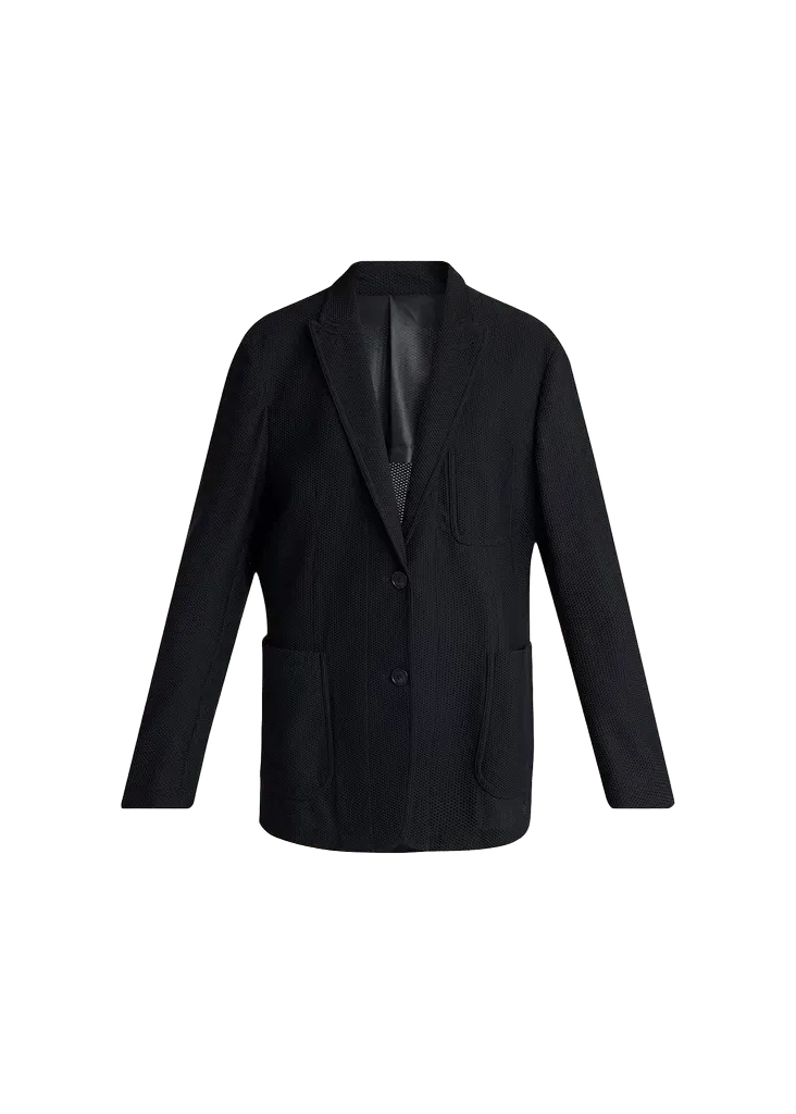 Patch Pocket Mesh Blazer