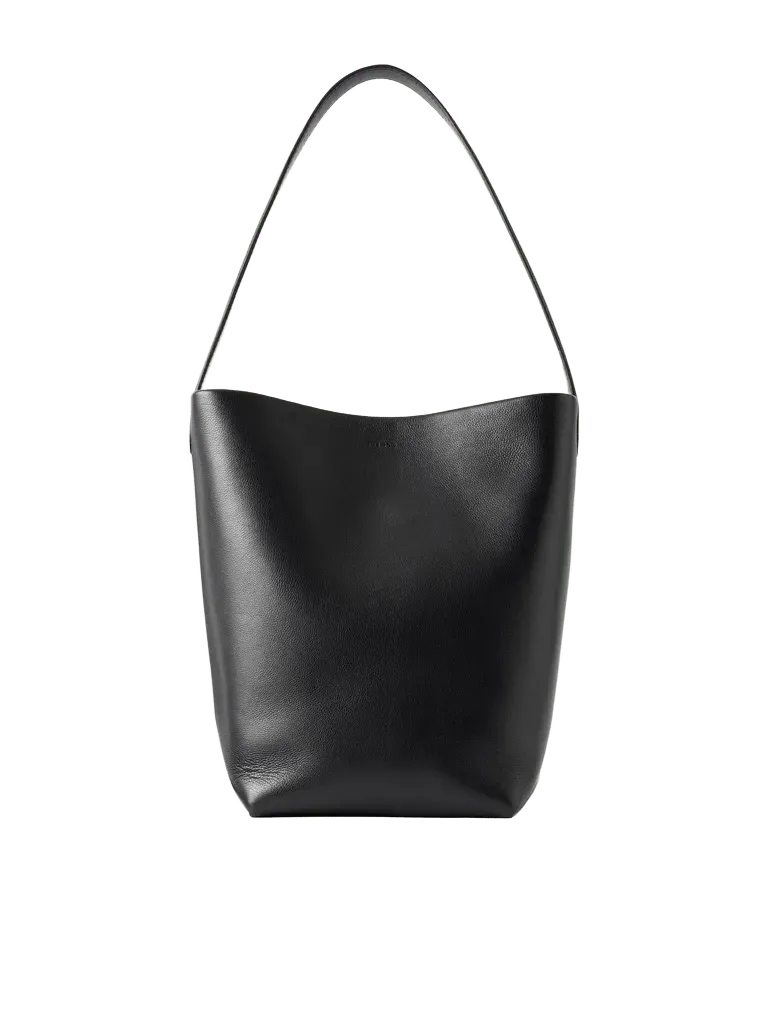 N/S Park small textured-leather tote - black - One Size