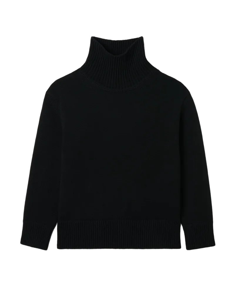 Delphine Sweater in Wool Cashmere, Black